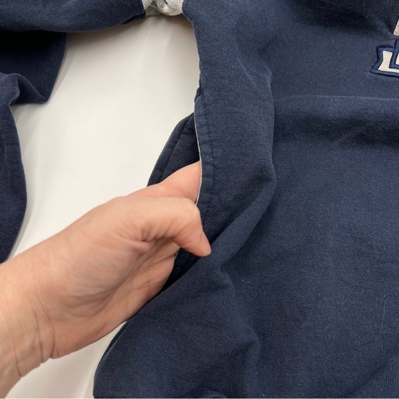 PSU Penn State Nittany Lions Hoodie Men’s M Navy Sweatshirt Champion NCAA - Picture 9 of 10